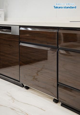Hệ Tủ Bếp Lemure Cao Cấp Chữ L Màu LGB - Nhà Phố Q. Tân Bình