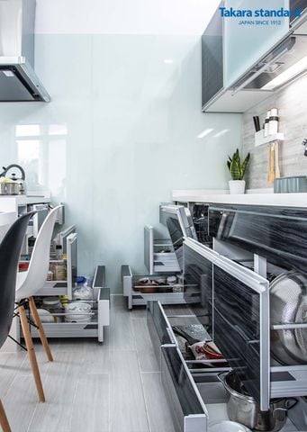 Tủ Bếp EMAGE Màu VWQ  - Nhà Phố Nguyễn Kiệm Quận Phú Nhuận