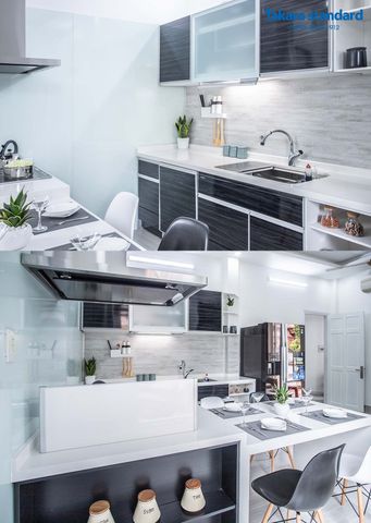 Tủ Bếp EMAGE Màu VWQ  - Nhà Phố Nguyễn Kiệm Quận Phú Nhuận