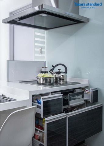 Tủ Bếp EMAGE Màu VWQ  - Nhà Phố Nguyễn Kiệm Quận Phú Nhuận