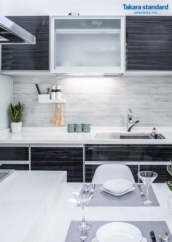 Tủ Bếp EMAGE Màu VWQ  - Nhà Phố Nguyễn Kiệm Quận Phú Nhuận