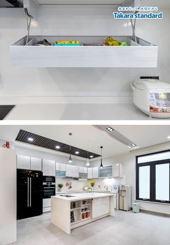 Tủ Bếp Lemure Cao Cấp Màu LXW - Biệt Thự H. Bình Chánh
