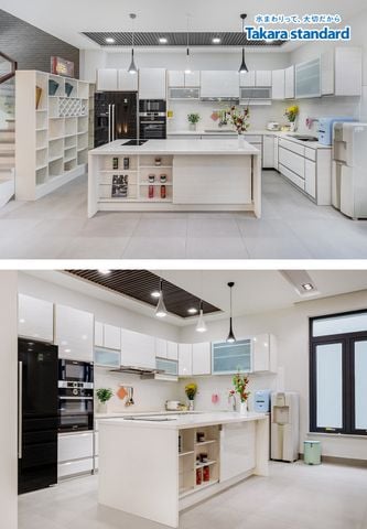 Tủ Bếp Lemure Cao Cấp Màu LXW - Biệt Thự H. Bình Chánh