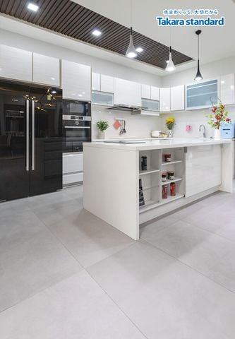 Tủ Bếp Lemure Cao Cấp Màu LXW - Biệt Thự H. Bình Chánh