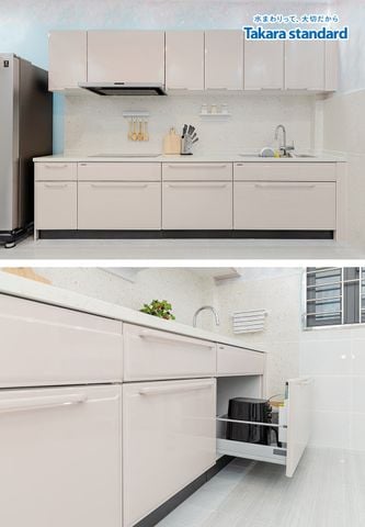 Hệ Tủ Bếp Edel Cao Cấp Kiểu Chữ I Màu ESD - Nhà Phố Quận 7