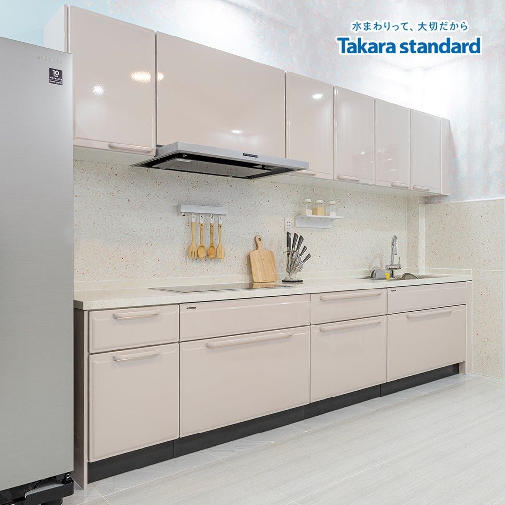 Hệ Tủ Bếp Edel Cao Cấp Kiểu Chữ I Màu ESD - Nhà Phố Quận 7