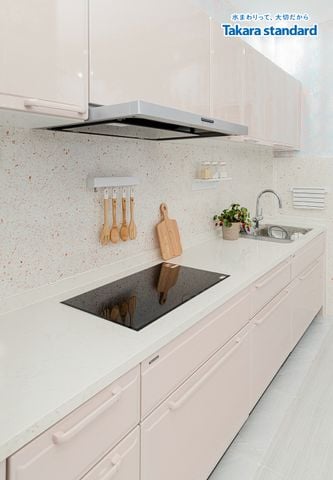 Hệ Tủ Bếp Edel Cao Cấp Kiểu Chữ I Màu ESD - Nhà Phố Quận 7