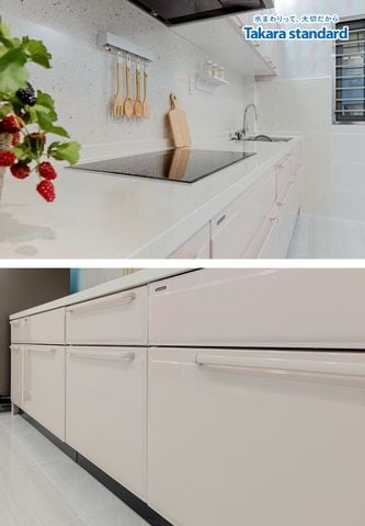 Hệ Tủ Bếp Edel Cao Cấp Kiểu Chữ I Màu ESD - Nhà Phố Quận 7