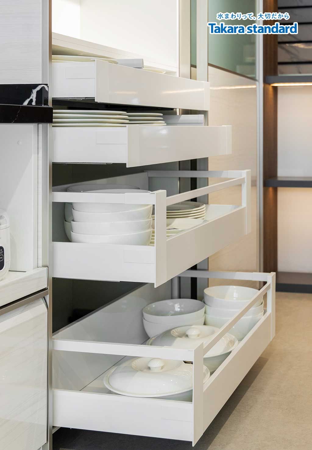 Hệ Tủ Bếp Lemure Cao Cấp Chữ I Màu LXW - Showroom Q2