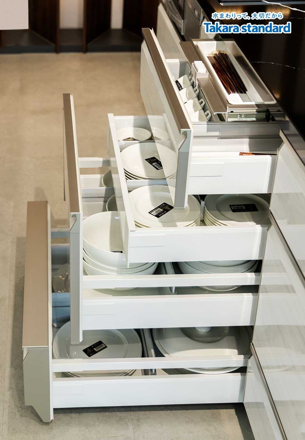 Hệ Tủ Bếp Lemure Cao Cấp Chữ I Màu LXW - Showroom Q2