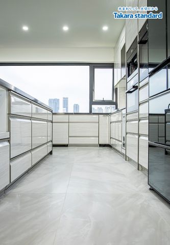 Hệ Tủ Bếp Chữ L Dòng Lemure Cao Cấp Màu LXW - Lakeview City