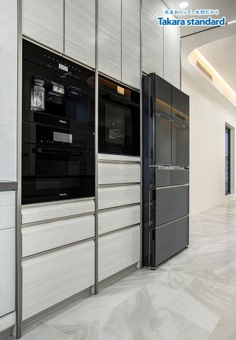 Hệ Tủ Bếp Chữ L Dòng Lemure Cao Cấp Màu LXW - Lakeview City