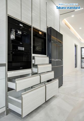 Hệ Tủ Bếp Chữ L Dòng Lemure Cao Cấp Màu LXW - Lakeview City