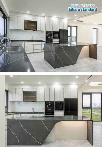 Hệ Tủ Bếp Chữ L Dòng Lemure Cao Cấp Màu LXW - Lakeview City