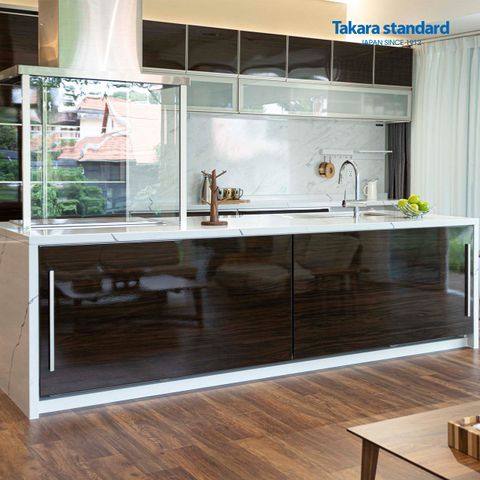 Hệ Tủ Bếp Lemure Cao Cấp Màu LGB - Showroom Điện Biên Phủ