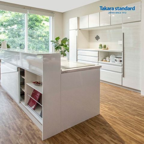 Hệ Tủ Bếp Lemure Cao Cấp Màu LXW - Showroom Takara standard