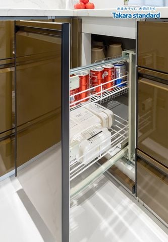 Hệ Tủ Bếp Treasia Cao Cấp Chữ U Màu VAU - Showroom Vạn Phúc