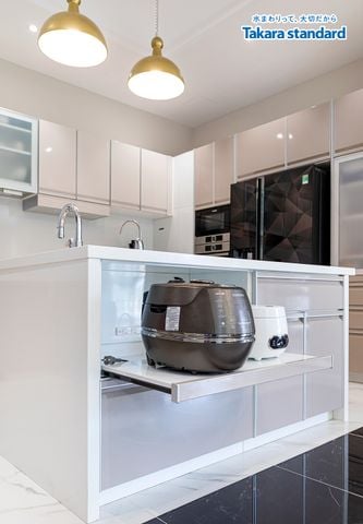 Hệ Tủ Bếp Treasia Cao Cấp Hình Chữ U - Biệt Thự Vinhomes Central Park