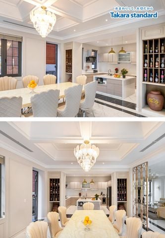 Hệ Tủ Bếp Treasia Cao Cấp Hình Chữ U - Biệt Thự Vinhomes Central Park