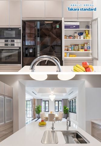 Hệ Tủ Bếp Treasia Cao Cấp Hình Chữ U - Biệt Thự Vinhomes Central Park