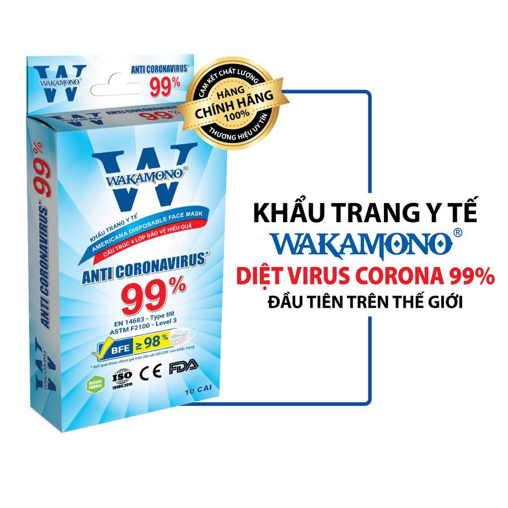 Khẩu Trang Y Tế Wakamono 4 Lớp