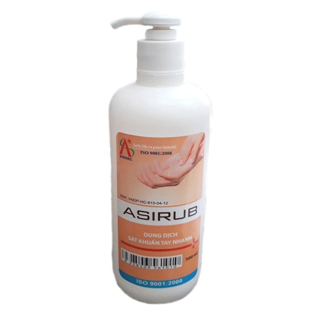 NƯỚC RỬA TAY KHÔ ASIRUB CHAI 500ML