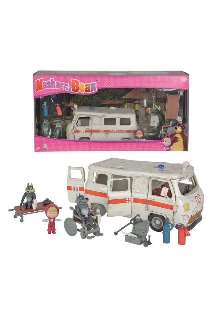 Masha and the bear ambulance playset clearance