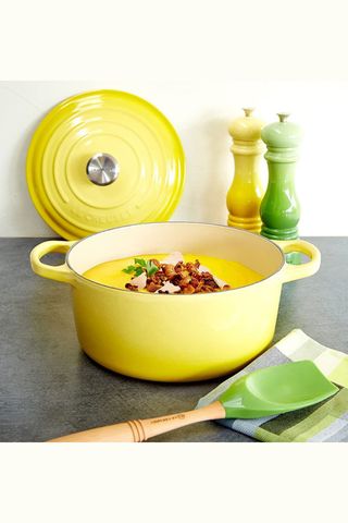 Nồi gang LeCreuset Bräter rund Evo 20cm gelb màu vàng