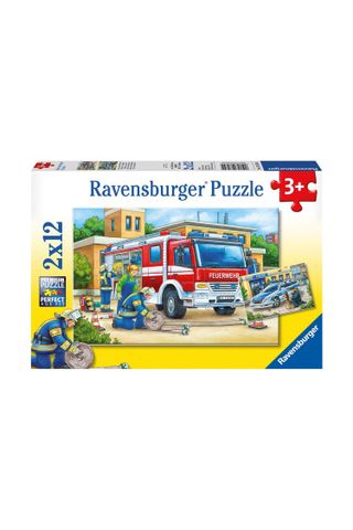 Xếp hình puzzle Police and Firefighters 2 bộ 12 mảnh RAVENSBURGER 075744