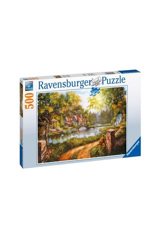 Xếp hình puzzle Cottage by the river, 500 mảnh
