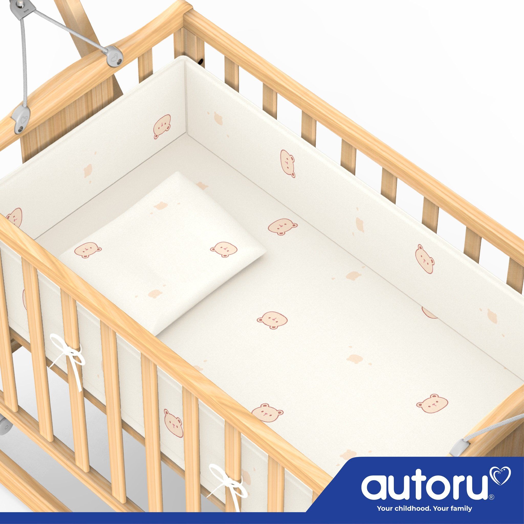  Bộ quây nệm gối dùng cho nôi gỗ tự động và cũi Z5 
