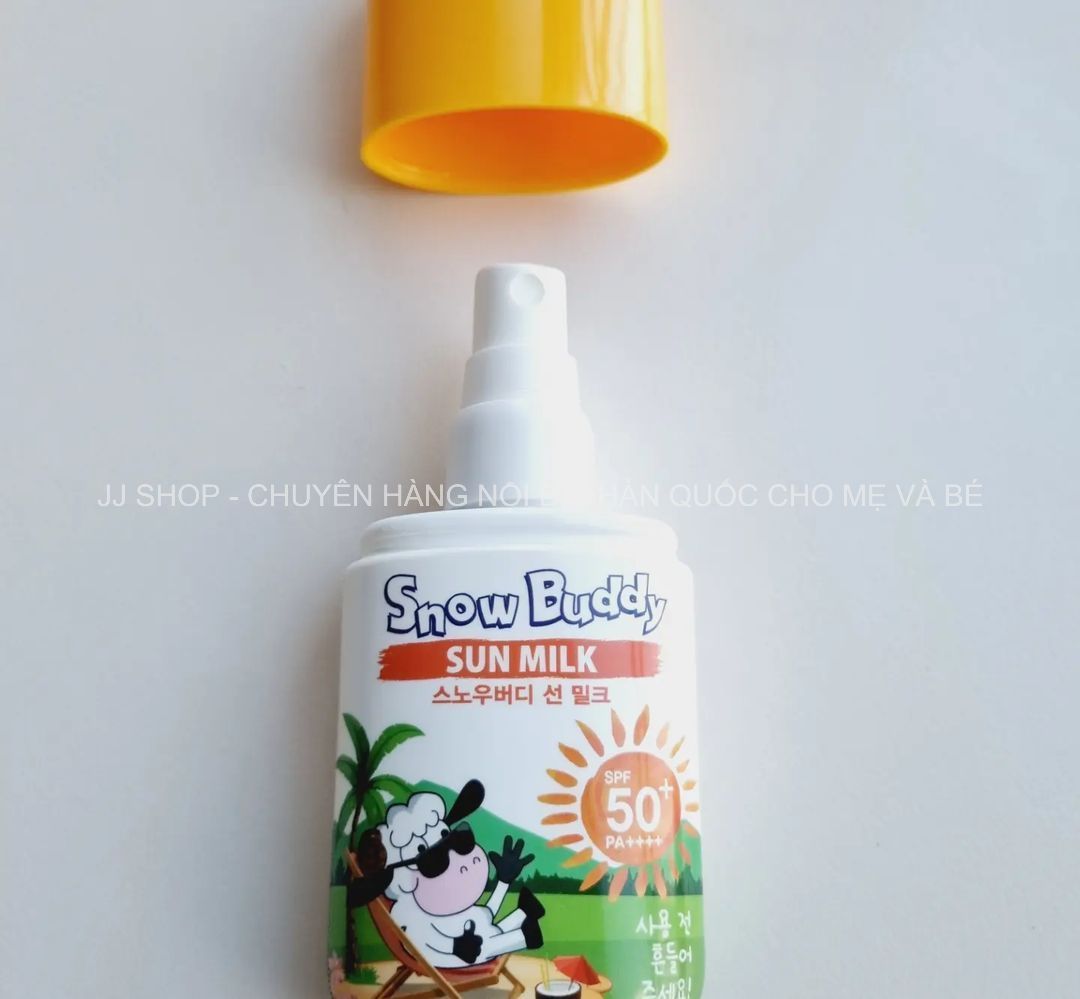  Xịt Chống Nắng Cho Bé Snow Buddy Sun Milk PA++++ SPF 50+ 75ml Nội Địa Hàn Quốc - Cho Bé Từ 1 Tuổi 