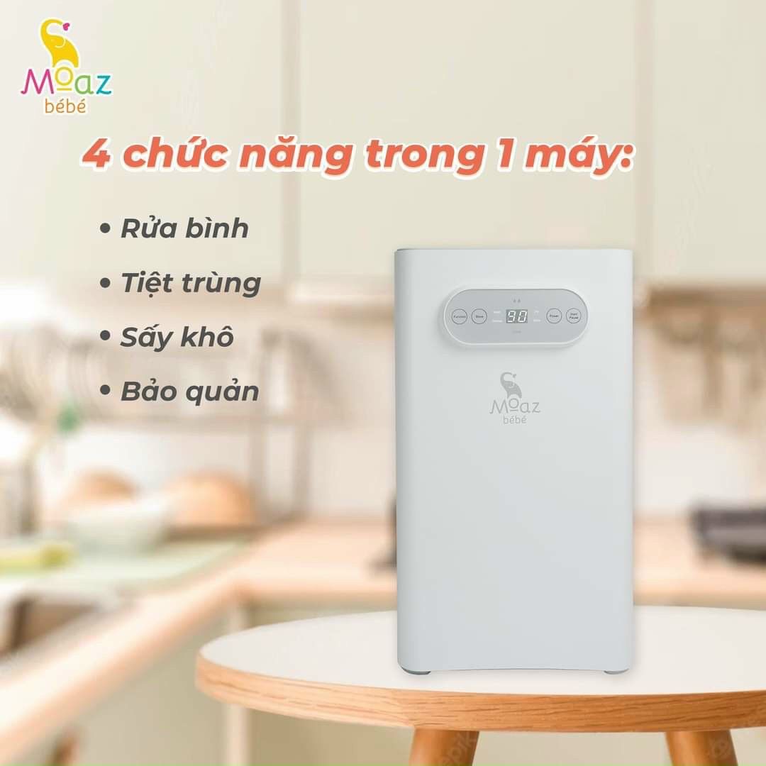  MÁY RỬA BÌNH SỮA, TIỆT TRÙNG VÀ SẤY KHÔ MOAZ BÉBÉ MB–035 