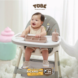  Ghế Ăn Dặm TOBÉ Ricard Pro Cho Bé Từ 6M+ [ Có Tặng Kèm Bánh Xe ] 