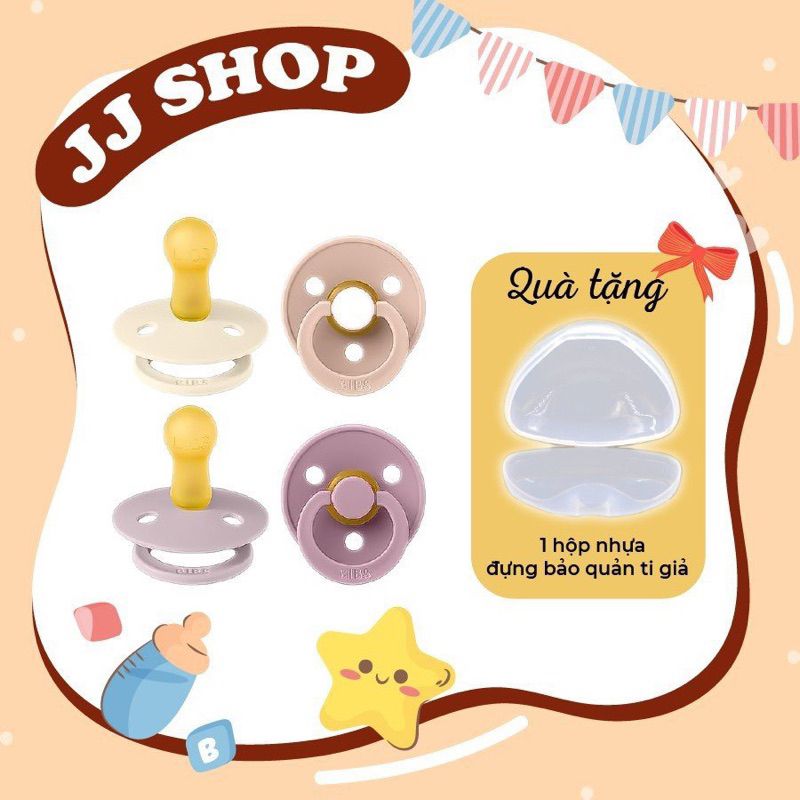  [TẶNG HỘP ĐỰNG] TI GIẢ CAO SU BIBS COLOUR – BAO BÌ HÀN QUỐC 