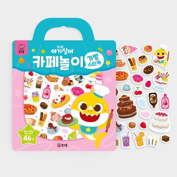  Đồ Chơi Sticker Bóc Dán Baby Shark Pinkfong Chống Nước Cho Bé - Nội Địa Hàn Quốc 