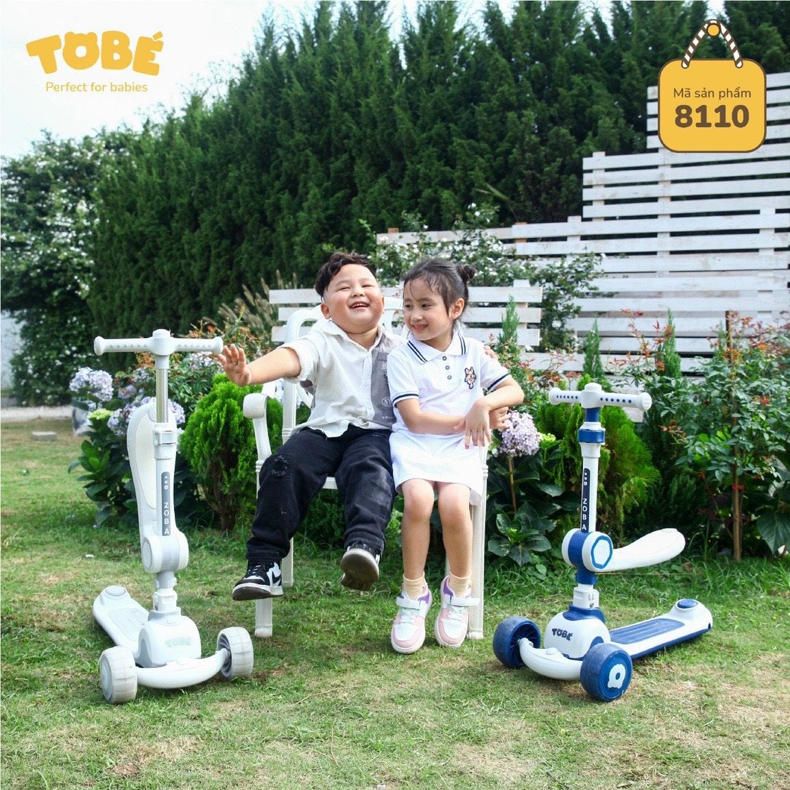  Xe Scooter Cho Bé, Xe Trượt Zoba Chính Hãng TOBE Chịu Lực Lên Đến 50kg 