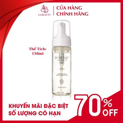 Sữa rửa mặt tẩy tế bào chết AHA D'or24K