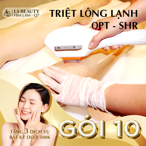 Triệt lông lạnh vĩnh viễn bằng công nghệ OPT-SHR không nóng rát