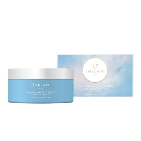 ORIGANI EXFOLIATING SALT SCRUB SUMMER LYCHEE
