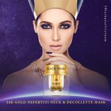 Mặt Nạ Vàng 24K Cho Vùng Cổ Và Vùng Trên Cổ Áo - Black Pearl 24k Gold Nefertiti Neck & Decollete Mask