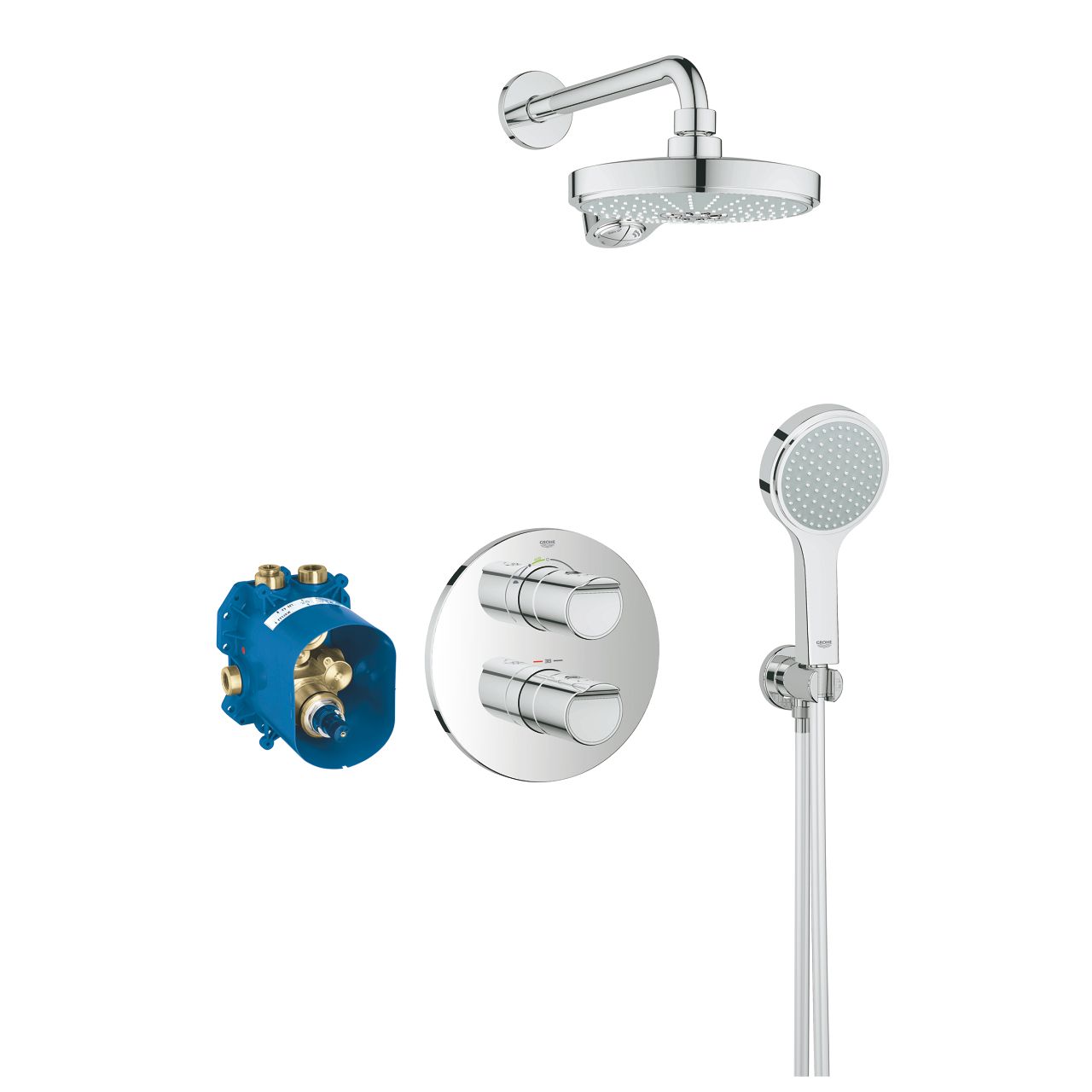  Grohe Grohtherm 2000 perfect shower set with power&soul Cosmopolitan 190 - 34283001 