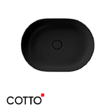  Chậu Lavabo COTTO C00343(MBK) Đặt Bàn Đen Mờ 