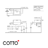  Chậu rửa bán âm bàn đá cotto C0225 