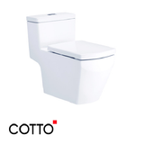  Bàn Cầu 1 khối COTTO C107127 Tetragon 