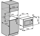  LÒ VI SÓNG KẾT HỢP NƯỚNG ÂM TỦ BAUMATIC BMG220X 