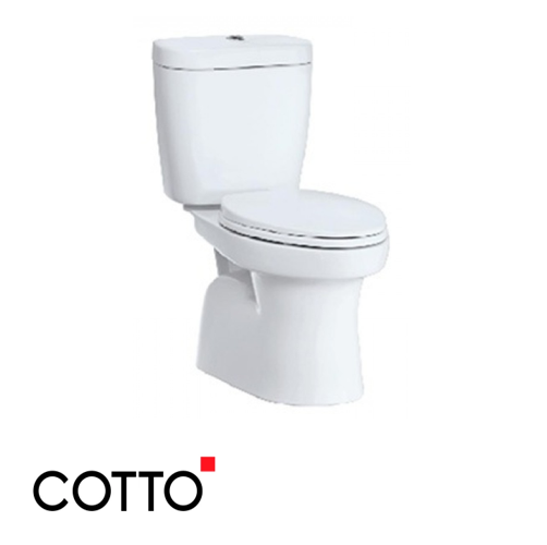  Bồn Cầu COTTO C13882 Hai Khối Titan Xả Nhấn 