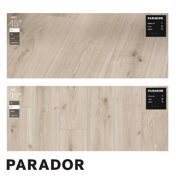  Sàn gỗ Parador - Oak Cas­tell White Van­ished Wide plank - 1473985 