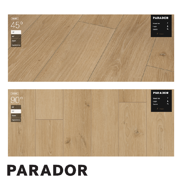  Sàn gỗ Parador - Oak Stu­di­oline Nat­ural Wide plank - 1601445 