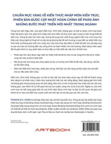 Kiến Trúc - Hình Khối, Không Gian, Và Trật Tự - Ấn Bản Thứ 5